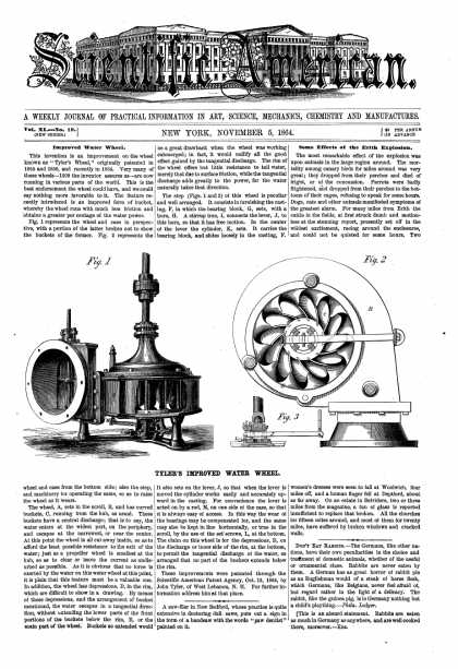 Scientific American - Nov 5, 1864 (vol. 11, #19)