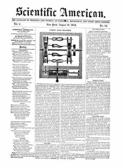 Scientific American - August 19, 1848 (vol. 3, #48)