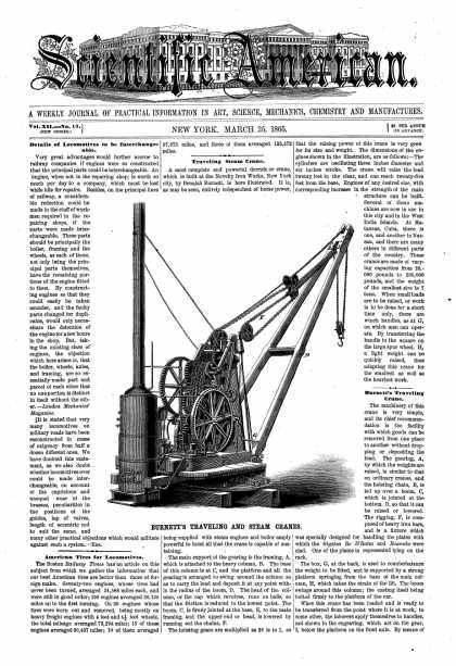 Scientific American - Mar 25, 1865 (vol. 12, #13)