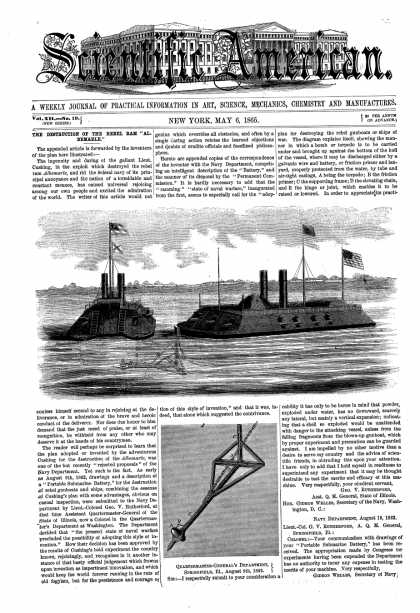 Scientific American - May 6, 1865 (vol. 12, #19)