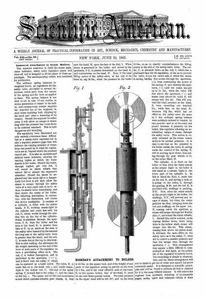 Scientific American - June 24, 1865 (vol. 12, #26)