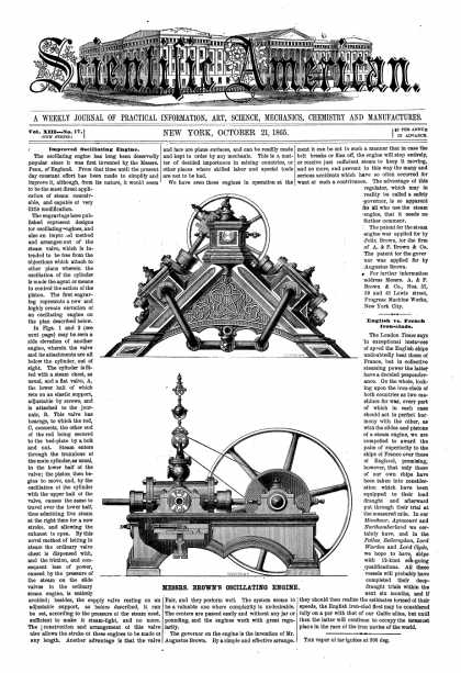 Scientific American - Oct 21, 1865 (vol. 13, #17)