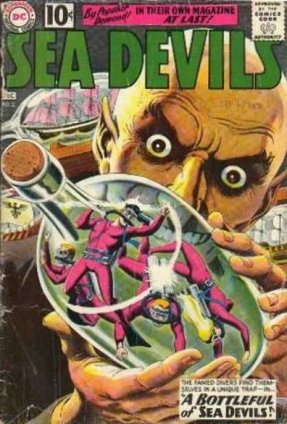 Sea Devils 2 - A Bottleful Of Sea Devils - Imprisoned Plungers - Bald Man - Bottle - In Their Own Magazine At Last - Jack Adler