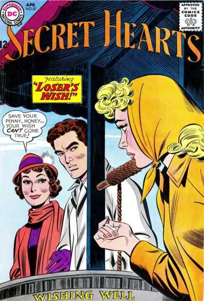 Secret Hearts 87 - Superman - Approved By The Comics Code - Losers Wish - Wishing Well - Woman