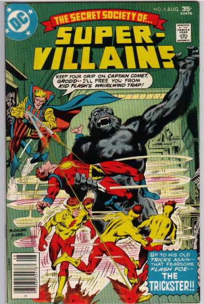 Secret Society of Super-Villains 8 - Kid Flash - Super Villains - Gorilla - August - The Trickster - Richard Buckler