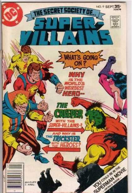 Secret Society of Super-Villains 9 - The Creeper - Trickster - Whats Going On - Weirdest Hero - Heroes - Richard Buckler