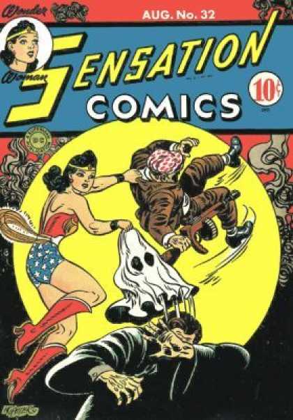 Sensation Comics 32 - Sensation Comics - Girl - Woman - Fight - Thrill
