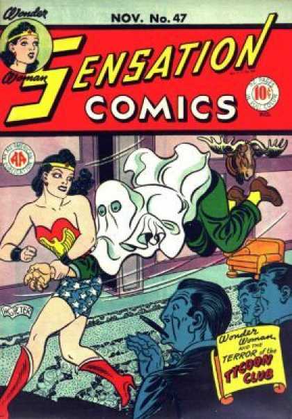 Sensation Comics 47 - Wonder Woman - Tycoon Club - Ghost - Costume - Terror