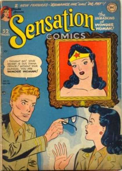 Dc - Superhero - Silver Age - Wonder Woman - Portrait Sensation Comics 95 - Dc - Superhero - Silver Age - Wonder Woman - Portrait