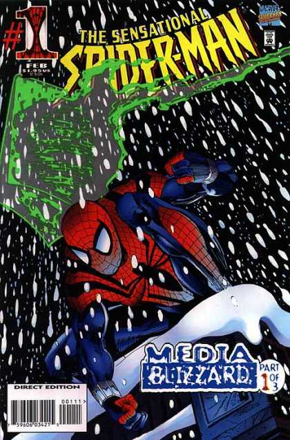 Sensational Spider-Man 1 - Marvel - Superman - Media Blizzard - Direct Edition - Feb Issues - Dan Jurgens, Klaus Janson