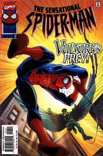 Sensational Spider-Man 17 - Web - Costume - Wings - Rope - Window - Mike Wieringo