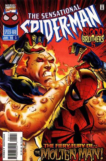 Sensational Spider-Man 5 - Marvel Comics - Spiderman - Blood Brothers - Molten Man - Fiery Fury - Dan Jurgens, Klaus Janson