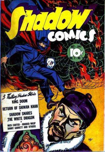 Shadow Comics 19 - King Doom - 3 Thrilling Shadow Stories - Shadow Snares - The White Dragon - Return Of Shiwan Khan