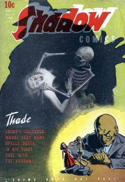 Shadow Comics 35 - Skeleton - Girl - Strangle - Mad Man - Shadow
