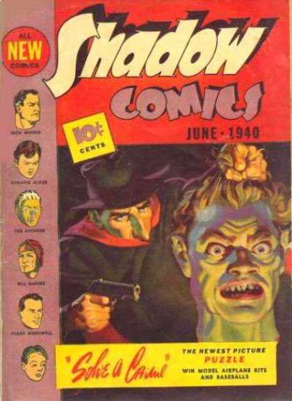 Shadow Comics 4 - Gun - Man - Face - Hat - Eyes