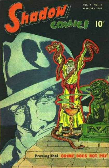 Shadow Comics 83 - Fedora - Gargoyle - Art - Comics - Crime