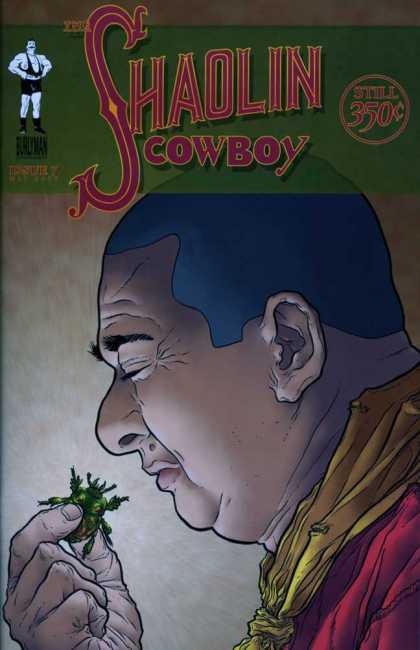 Shaolin Cowboy 7 - Green Beetle - Still 350 - Yellow Scarf - Red Shirt - Mole - Geof Darrow