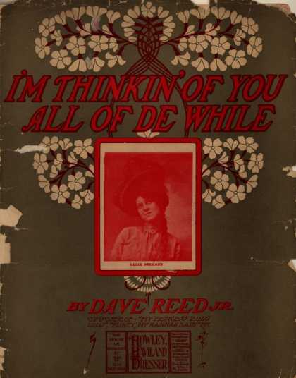 Sheet Music - I'm thinkin' of you all of de while