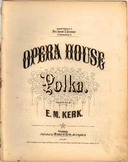 Sheet Music - Opera house polka