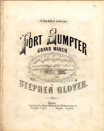Sheet Music - Fort Sumpter grand march