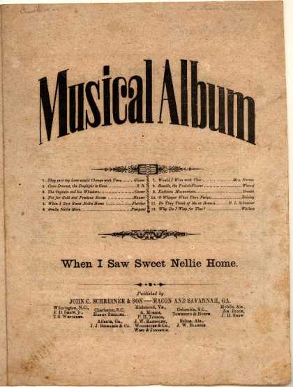 Sheet Music - When I saw sweet Nellie home