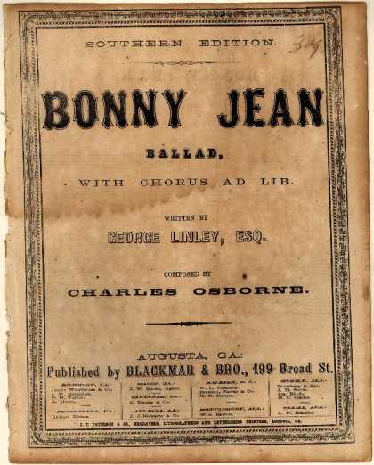 Sheet Music - Bonny Jean