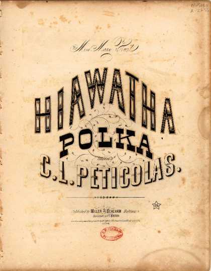 Sheet Music - Hiawatha polka