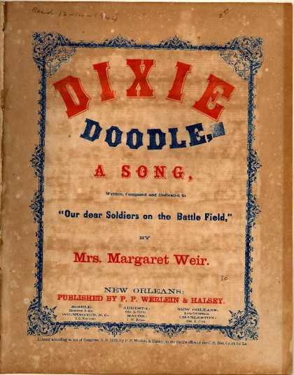 Sheet Music - Dixie doodle