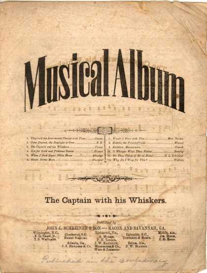 Sheet Music - The captain with his whiskers