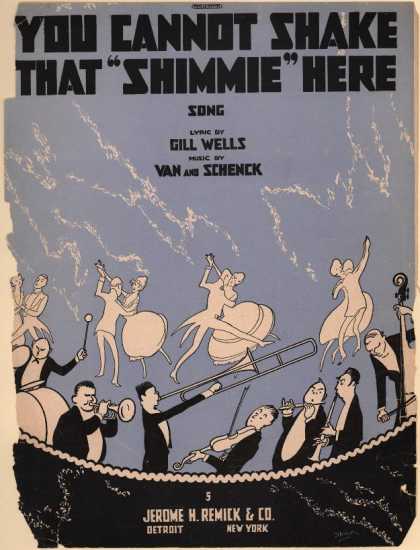 Sheet Music - You cannot shake that shimmie here