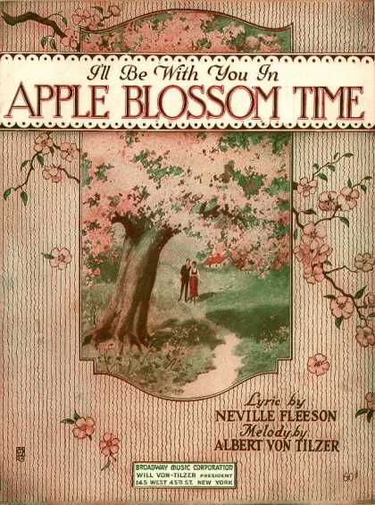 Sheet Music - I'll be with you in apple blossom time