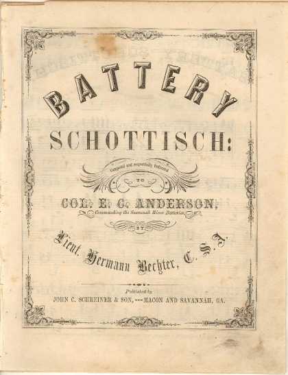 Sheet Music - Battery schottisch