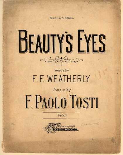 Sheet Music - Beauty's eyes