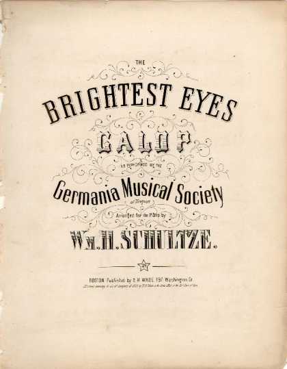 Sheet Music - Brightest eyes galop