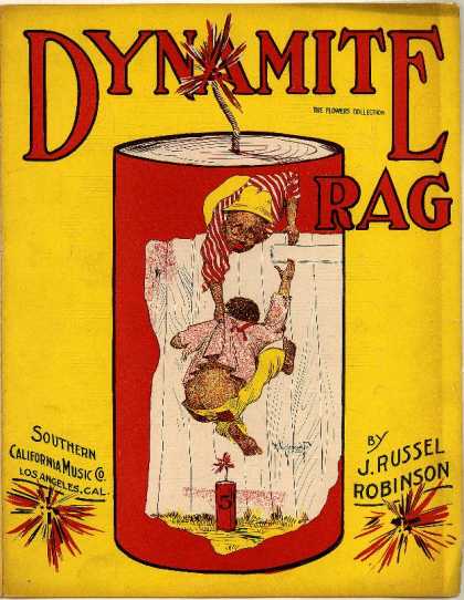 Sheet Music - Dynamite rag; A Negro drag