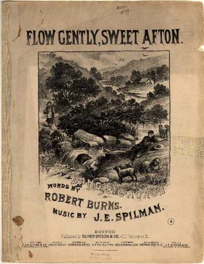 Sheet Music - Flow gently, sweet Afton