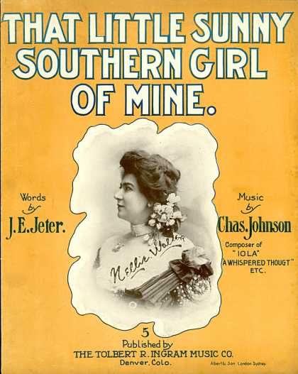 Sheet Music - That little sunny southern girl of mine