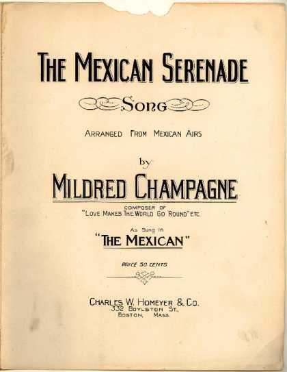 Sheet Music - The Mexican serenade; The Mexican