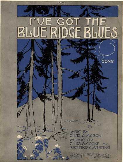Sheet Music - I've got the Blue Ridge blues