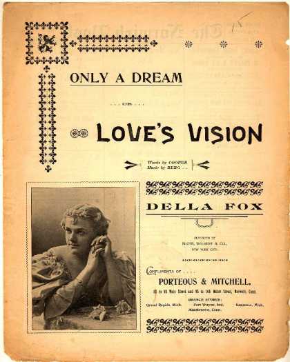 Sheet Music - Only a dream; Love's vision