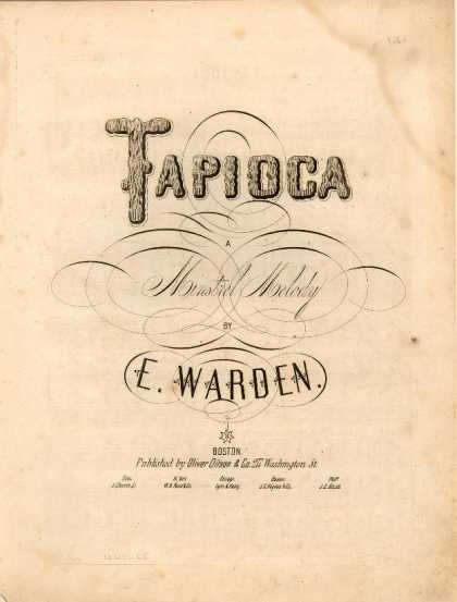 Sheet Music - Tapioca; Minstrel melody