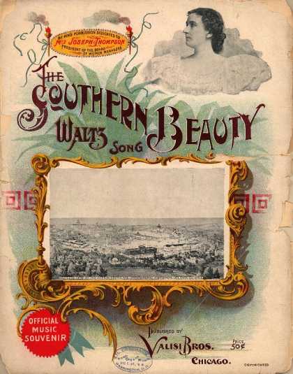 Sheet Music - The Southern beauty waltz song