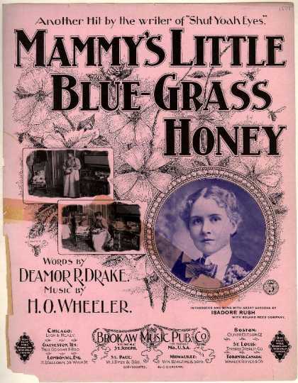 Sheet Music - Mammy's little blue-grass honey