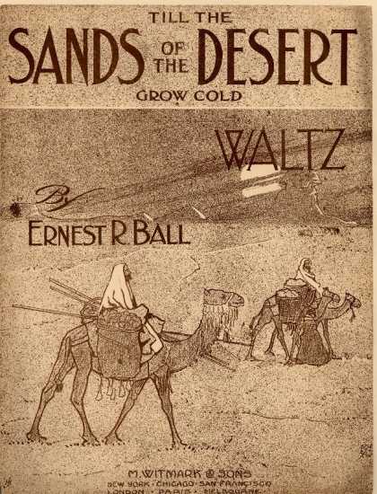 Sheet Music - Till the sands of the desert grow cold