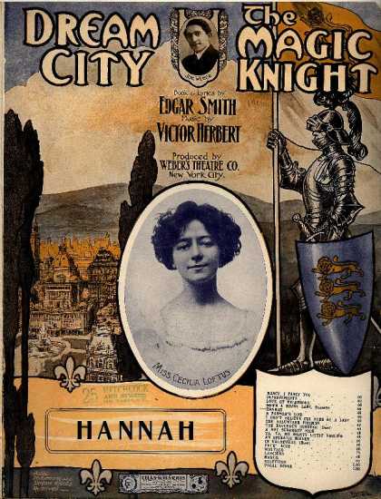 Sheet Music - Hannah; Dream city; The magic knight