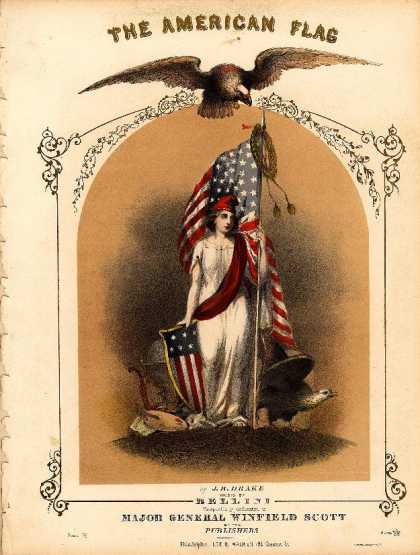 Sheet Music - The American flag