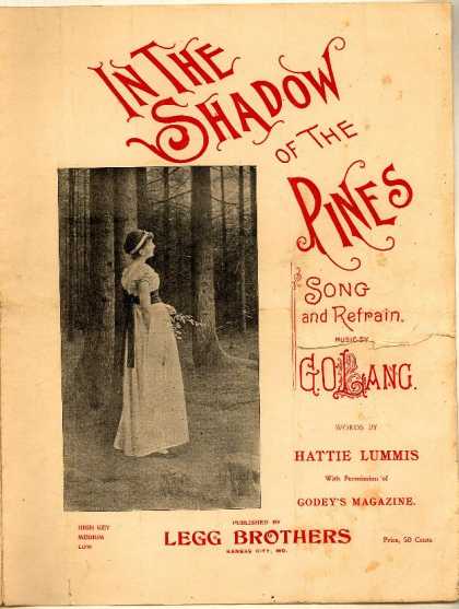 Sheet Music - In the shadow of the pines