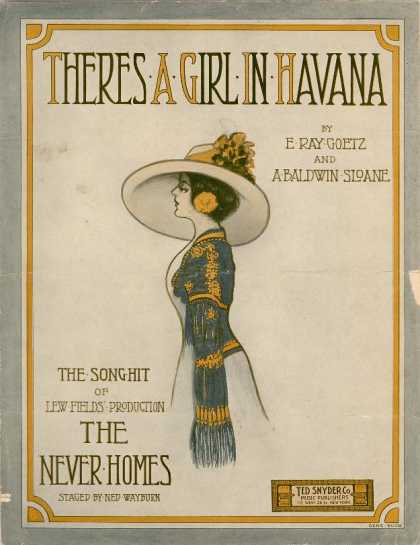 Sheet Music - There's a girl in Havana; The Never homes