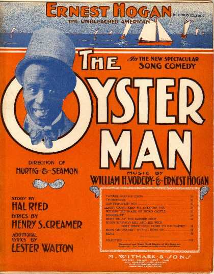 Sheet Music - I just can't keep my eyes off you; The oyster man