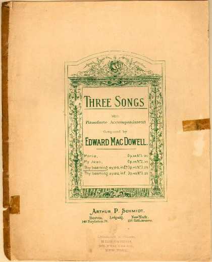 Sheet Music - Thy beaming eyes; Op. 40 no. 3
